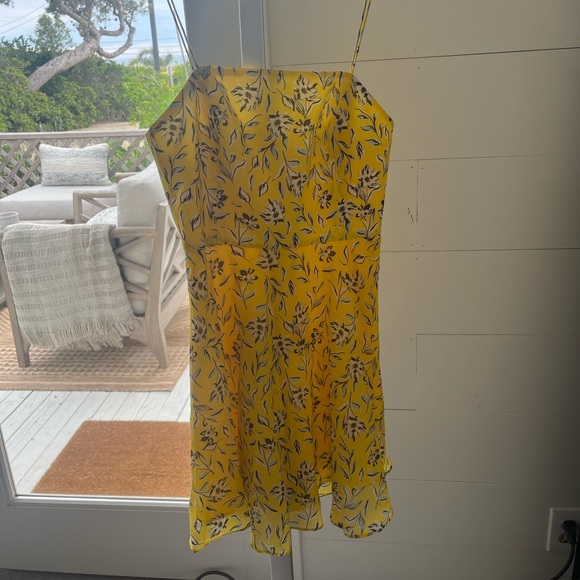Alice and Olivia yellow Floral dress size 0 - Picture 3 of 4